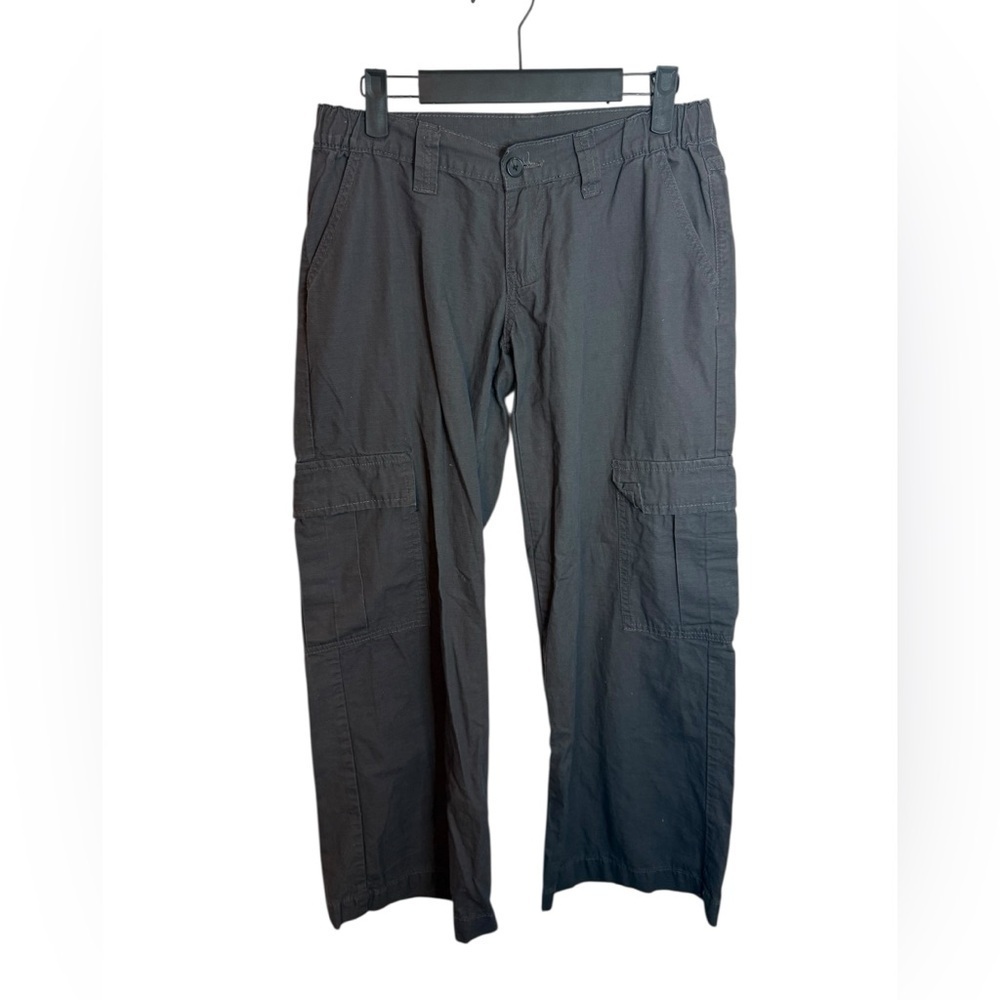 J.Galt Charcoal Gray Low Rise Baggy Cargo Pants